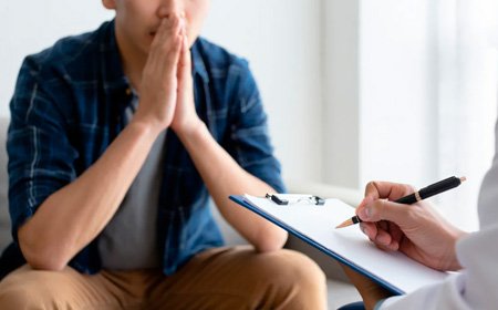 Врач тестирует пациента